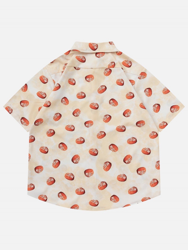 Rouge  Chemise à Manches Courtes Aelfric Eden All-over Bread Print - RWZ-8067898